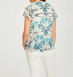 Блузка, бирюзово-экрю - Heine фото 5