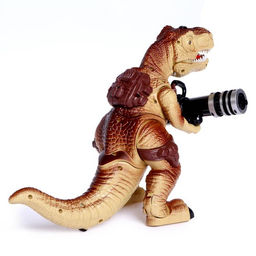 Динозавр радиоуправляемый T-Rex, стреляет ракетами, работает от батареек, МИКС - Simaland фото 3