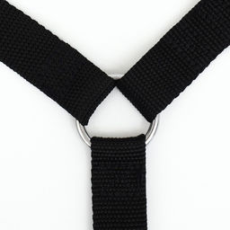 Поводок с универсальной ручкой-креплением, ширина 2,5 см, чёрный - Пижон фото 3