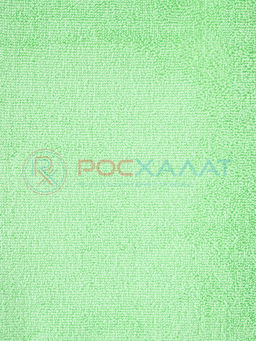 Махровое полотенце без бордюра салатовое ПМ-48 50х90