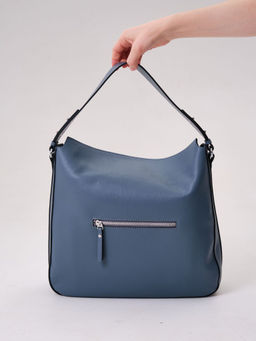 Сумка кожаная на плечо Azaro 30925 серый