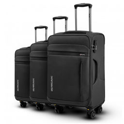 Чемодан (комплект из 3-х) ткань, 50125 Черный