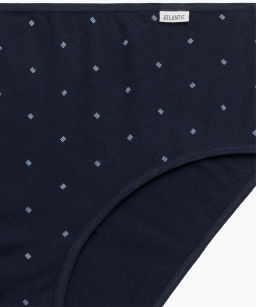 ATLANTIC 3LP-220 Трусы классика Folded Elastic - набор 3 шт. темно-синий + темно-лавандовый + бежевый