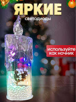 Свечка новогодняя (3646)