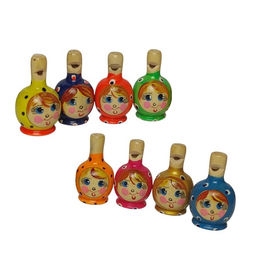 Свистулька "Матрешка круглая" краш. арт.8942 (РНИ)
