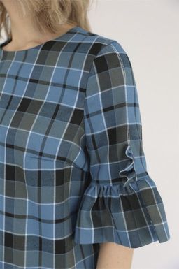 Платье прямое с воланами на рукавах - Looklikecat фото 4