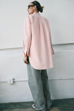 ASYMMETRIC POPLIN SHIRT ZW COLLECTION - Zara фото 9