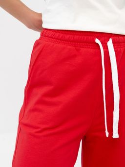 Брюки футер 2-х нитка пенье.арт.1076-3,красные - Binita фото 8