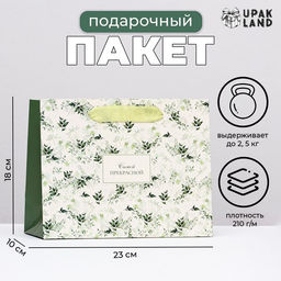 Пакет ламинированный горизонтальный Цветы для самой прекрасной, 23?18?10 см