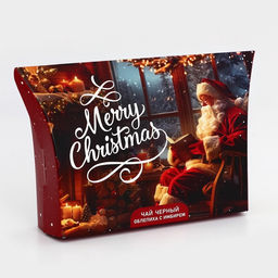 Цена за 2 шт. Чай новогодний подарочный, черный Merry Christmas, со вкусом облепихи с имбирем, 20 г - Фабрика счастья фото 4