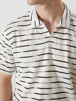 Polo Yaka ?izgili Erkek Ti??rt