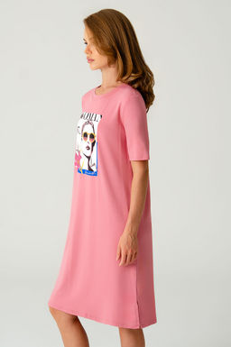 Арт. 8608 Туника женская 42-50 (5 шт) Цвет:коралловый - Калинка фото 10