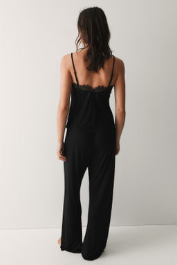 Pijama de punto con ribete de encaje - H&m фото 8