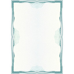 Сертификат-бумага А4 Attache зеленая рамка с водяными знаками, 50шт/уп