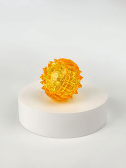 Цена за 2 шт. Массажёр для рук и ног, d=3.5 см, 2 кольца, жёлтый