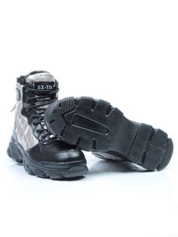 04-2221-4 BLACK Ботинки зимние женские (искусственные материалы) - Фабричный китай фото 17