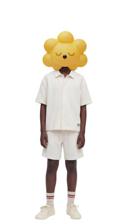 CONJUNTO CAMISA Y BERMUDA TEXTURA ETIQUETA / Crudo / Beige