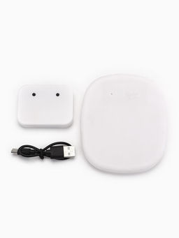 Туалет закрытый, 52×38×37 см, с УФ-лампой и миской, пластик, серый