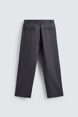 100% LINEN SUIT TROUSERS - Zara фото 7