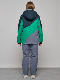 Горнолыжный костюм женский большого размера зимний черного цвета 02308Ch - Mtforce фото 5