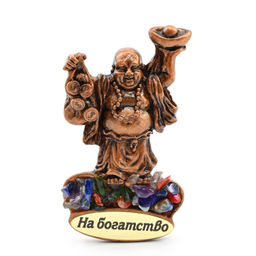 Магнит с самоцветами "Хотей малый " 40*75мм Радуга камня