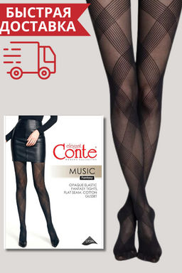 Колготки женские MUSIC - nero