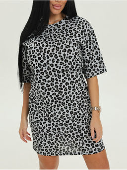 Платье домашнее Леопард Серый женская - София фото 12