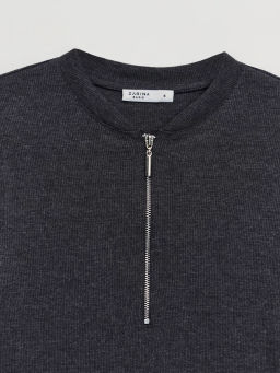 Джемпер на молнии из хлопка / Zarina