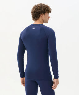 Футболка компрессионная с длинным рукавом JOGEL CAMP PerFormDRY Baselayer LS Tee, темно-синий  фото 8