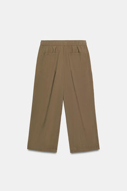 PANTAL?N PIJAMERO BALLOON / Khaki - Zara фото 4