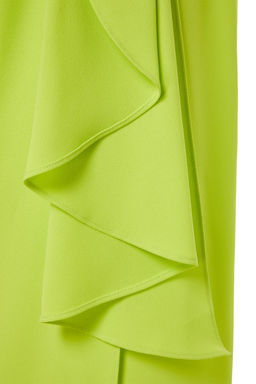 Светло-зеленое вечернее платье с воланами и выпускное платье из коллекции X Zeynep Tosun TCLSS23AE00011