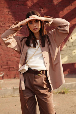 Рубашка 113.030003/бежевый