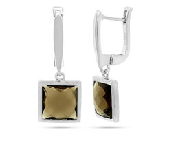 Серьги, раухтопаз, Рио