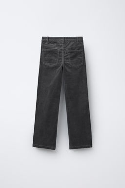STRAIGHT CORDUROY TROUSERS WITH STUDS - Zara фото 2