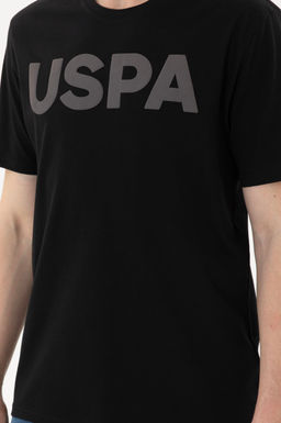 Мужская черная базовая футболка - U.s. polo assn фото 6