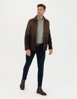 Haki Deri Ceket - Pierre cardin фото 4