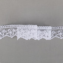 Кружево Gamma сетка 28 мм GKM-2801M в пакете 8.8 м 0.2 Турция TL001WH белый