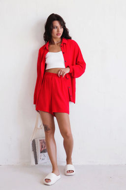 Martichelli Шорты летние красные  фото 3