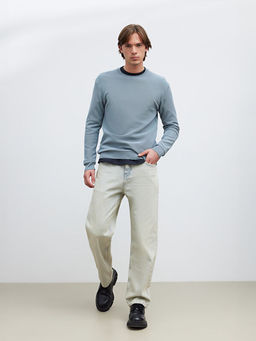 Bisiklet Yaka Erkek Triko Kazak