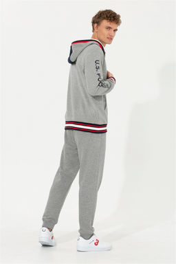 Мужские серые меланжевые спортивные штаны - U.s. polo assn фото 4