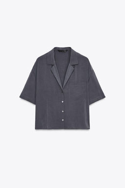 SHORT SLEEVE FLOWING SHIRT - Zara фото 22