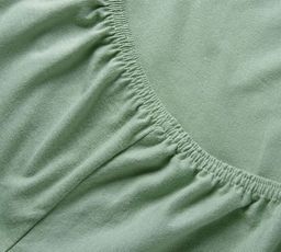 Простыня трикотажная на резинке 90*200*20 оливковый - Текс-дизайн фото 2