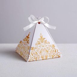 Цена за 5 шт. Бонбоньерка Роскошь золота, 7.2 7.2 см