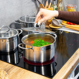 Кастрюля нержавеющая сталь, 1.8 л, с крышкой, Daniks, Бонн, GS-01319-16CA (364384)  фото 16