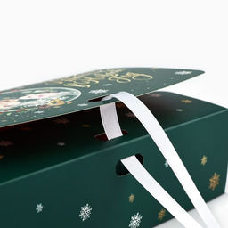 Цена за 2 шт. Коробка подарочная новогодняя складная двухсторонняя Для тебя в Новый год, 16.5?12?5 см