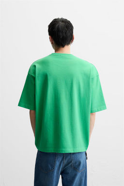 RELAXED FIT SPRAY WASH T-SHIRT - Zara фото 19