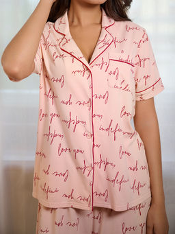 Пижама домашняя женская Indefini бамбук с хлопком розовый  фото 5