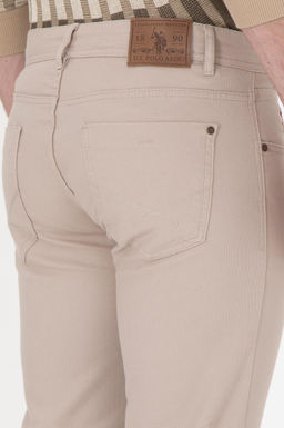 Мужские темно-бежевые брюки из плотной ткани Неожиданная скидка в корзине - U.s. polo assn фото 12