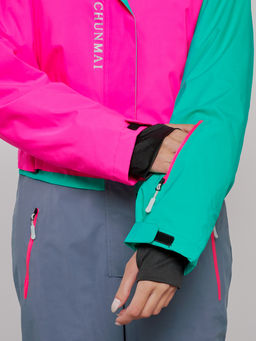 Горнолыжный комбинезон женский зимний зеленого цвета 2327Z - Chunmai фото 6