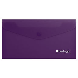 Папка с кнопкой C6 Berlingo "Soft Touch", фиолетовая (EFb_С6986) 200мкм